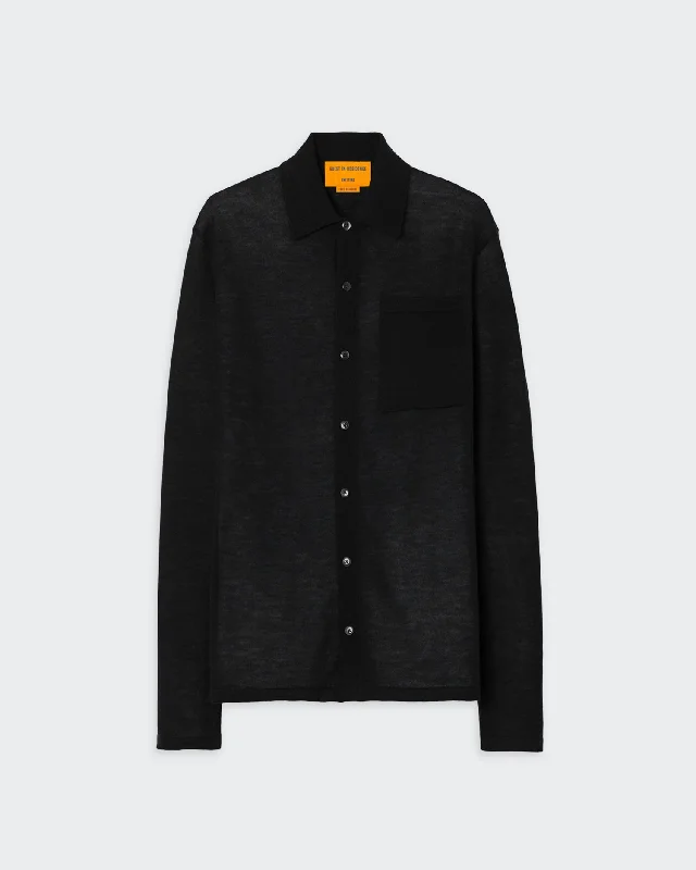 Showtime Shirt - Black Front Pockets Side Pockets Patch Pockets