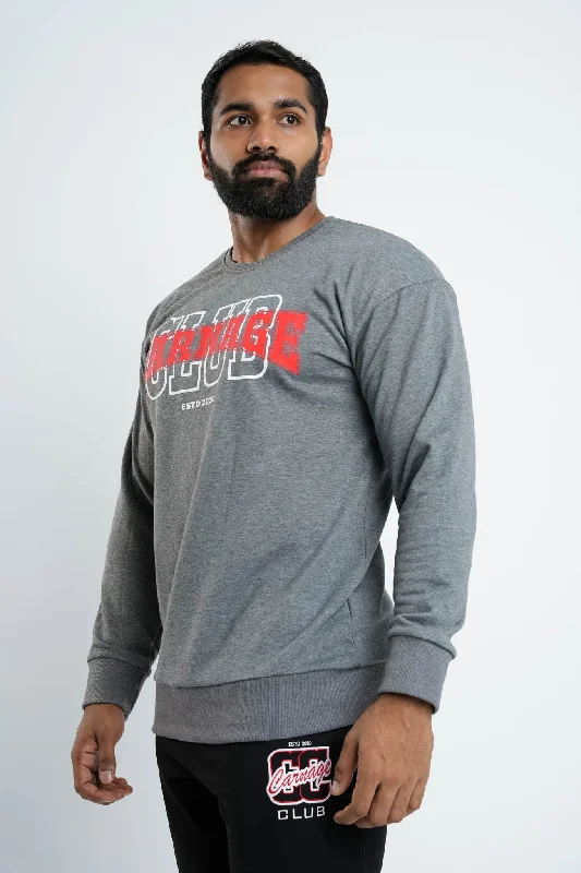 Varsity Essential Sweat Shirt - Unisex Anti-Shrink Durable Soft