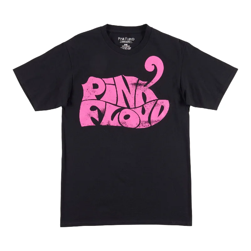 Women's Licensed Rock Band T-Shirt, Pink Floyd Hooded Caped Shawl Collar