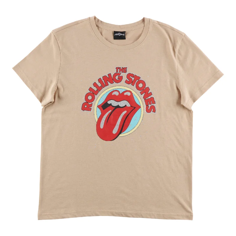 Women's Licensed Vintage Rock Short Sleeve Crew Neck T-Shirt Modern Contemporary Chic Women's Licensed Vintage Rock Short Sleeve Crew Neck T-Shirt Modern Contemporary Chic