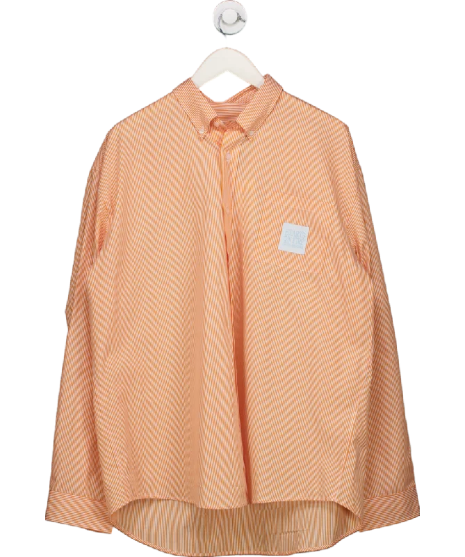 Cruel Pancake Orange Shirt UK 8 Mesh Blend Leather Blend Suede Blend